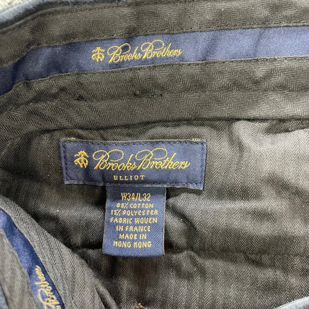 Brooks Brothers Elliot Pleated Corduroy Pants Mens 34x32 Cuffed French Fabric